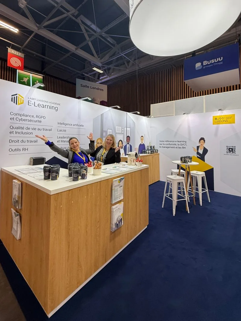 Stand Lamy Liaisons E-learning à Learning Technologies France 2026